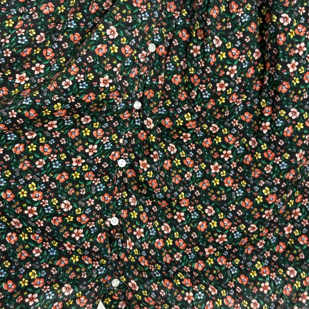 Old Navy Long-Sleeve Lace-Trimmed Floral Print Blouse Womens Sz 4X Bohemian Boho - Picture 8 of 14